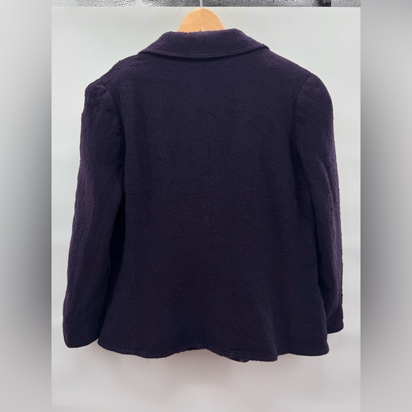 Vintage Richard Carriere France for Saks FA Wool Tweed Silk Lined Blazer Sz 8 - Picture 7 of 9